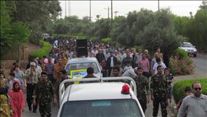 پیاده روی کارکنان شبکه های آبیاری شمال خوزستان در روز عید غدیر برگزار گردید